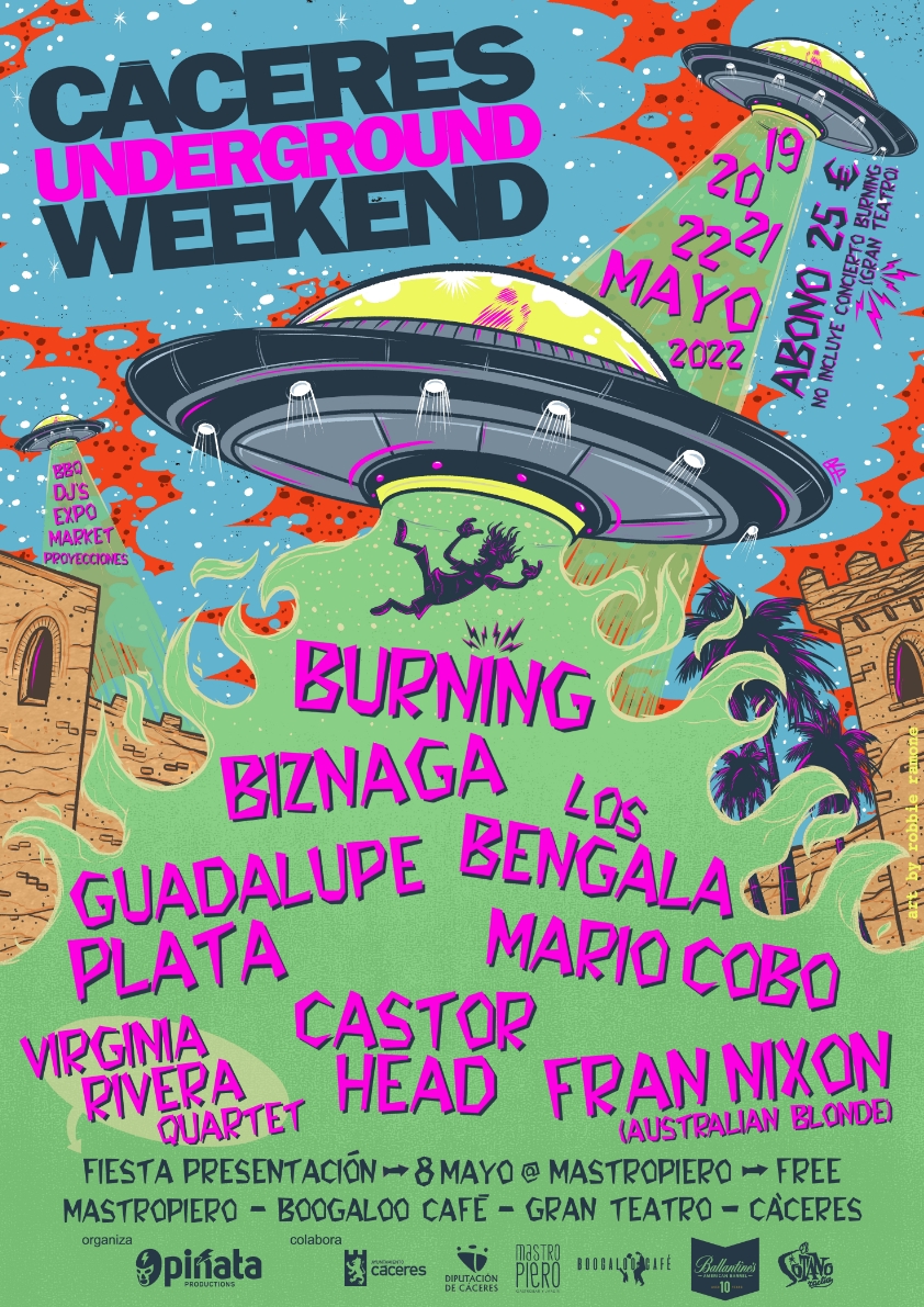 Fotografía promocional de Cáceres Underground Weekend 2022