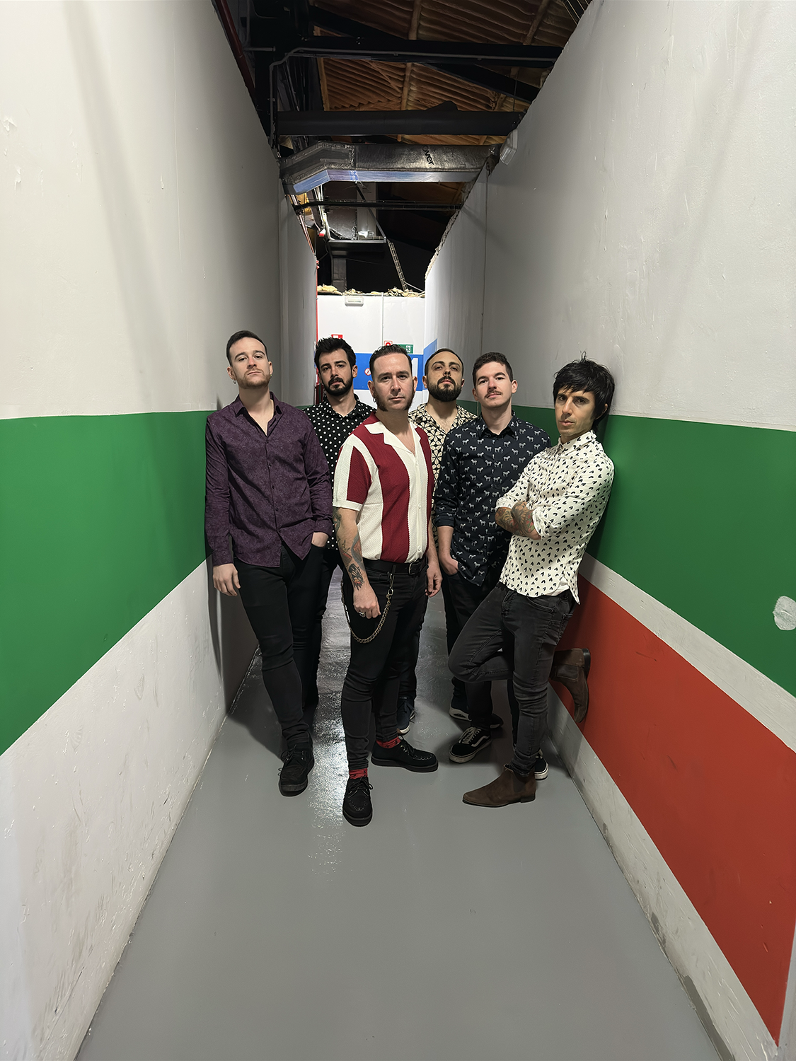 Fotografía promocional de CALIBRE 91 y Lengua de Trapo. PONFERRADA