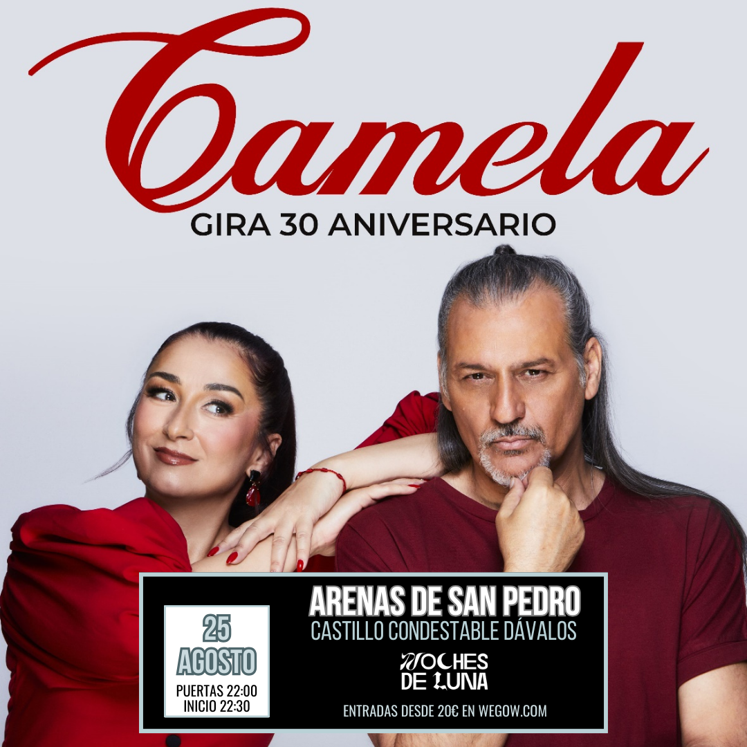 Fotografía promocional de Camela en Noches de Luna de Arenas de San Pedro (Ávila)