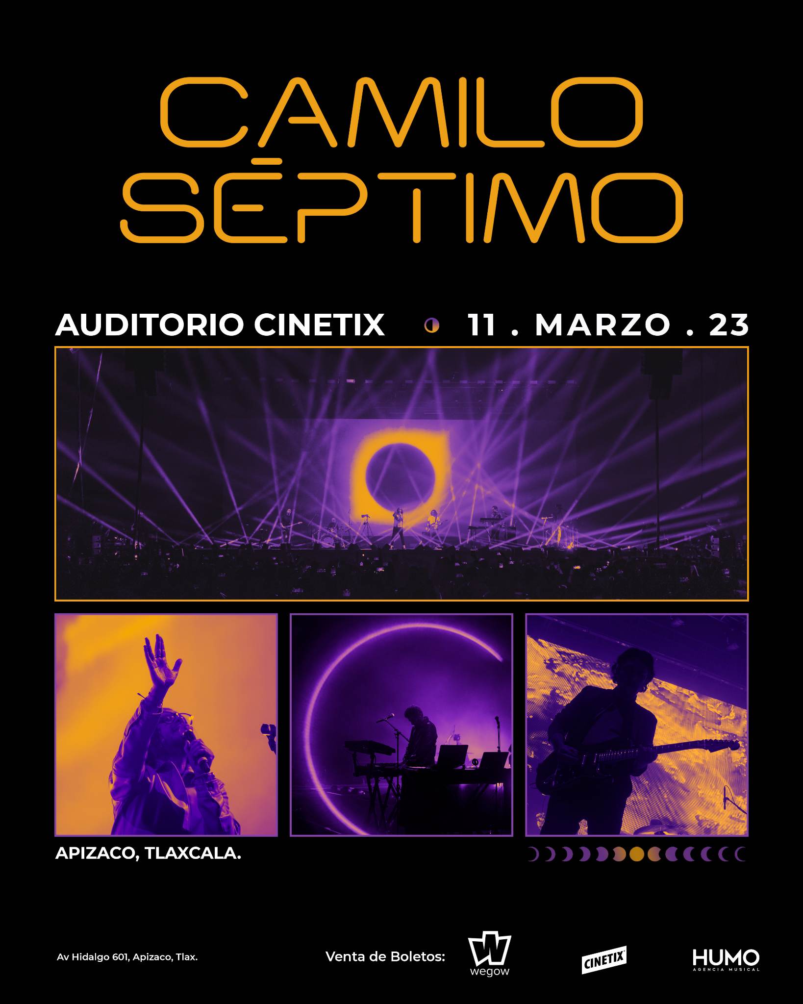 Fotografía promocional de Camilo Séptimo En Tlaxcala