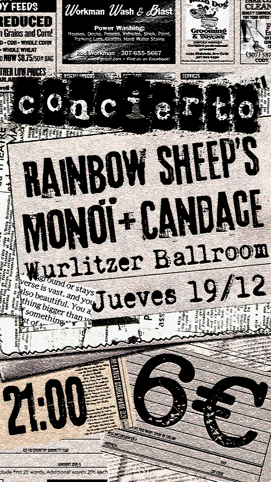 Fotografía promocional de Candace + Monoï + Rainbow Sheeps en Wurlitzer Ballroom
