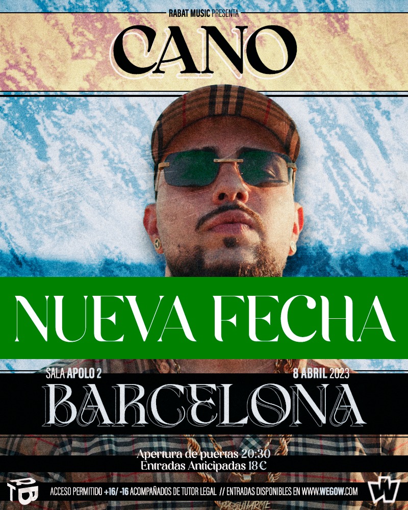 Fotografía promocional de Cano en Barcelona- Sala Apolo 2