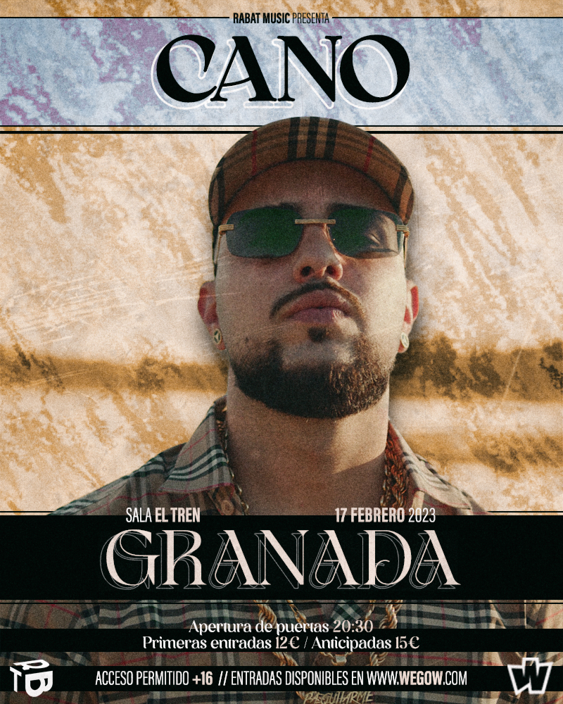 Fotografía promocional de Cano en Granada - Sala El Tren
