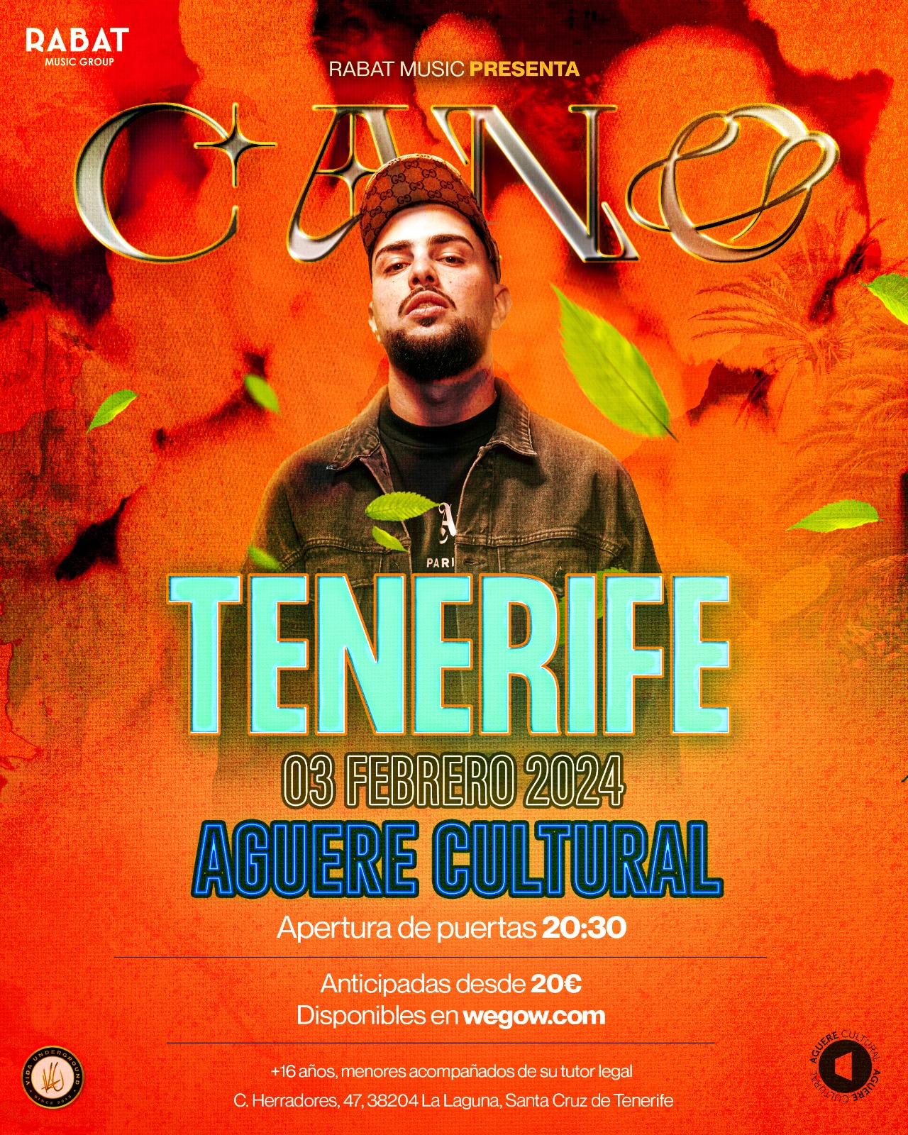 Fotografía promocional de Cano en Tenerife
