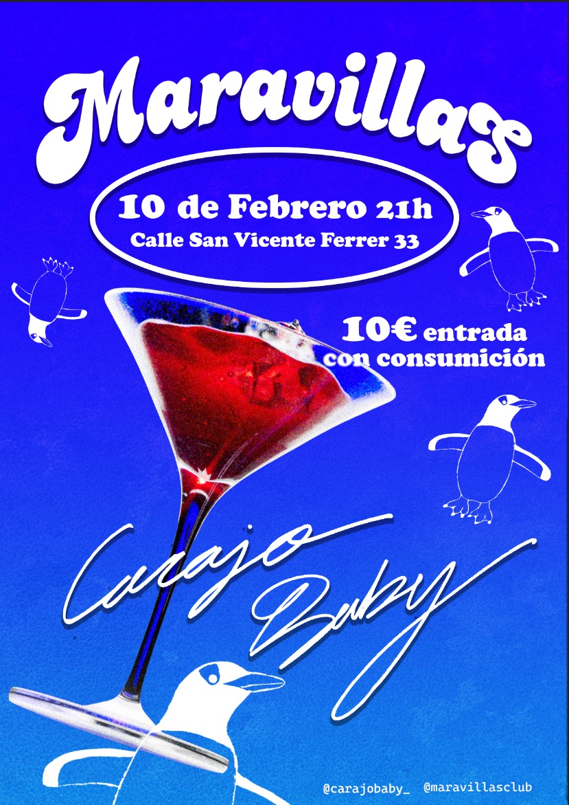 Fotografía promocional de Carajo Baby en Maravillas Club