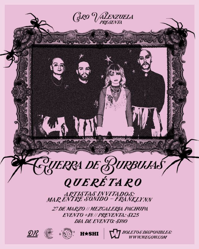 Fotografía promocional de Caro Valenzuela - Guerra de Burbujas Tour - Querétaro