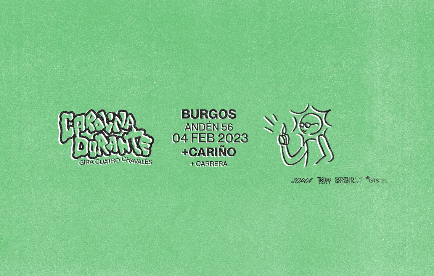 Fotografía promocional de Carolina Durante + Cariño en Burgos