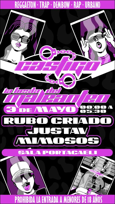 Fotografía promocional de Castigo Party en Valladolid | Sala Portacaeli