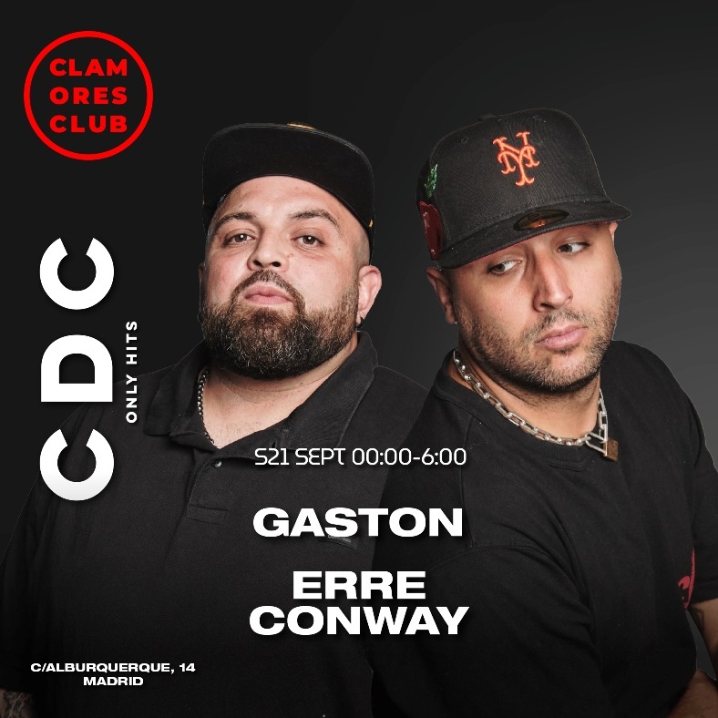 Fotografía promocional de CDC: Clamores Dance Club (Only hits) Erre Conway & Gastón