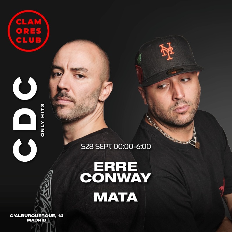 Fotografía promocional de CDC: Clamores Dance Club (Only hits) Erre Conway & Mata