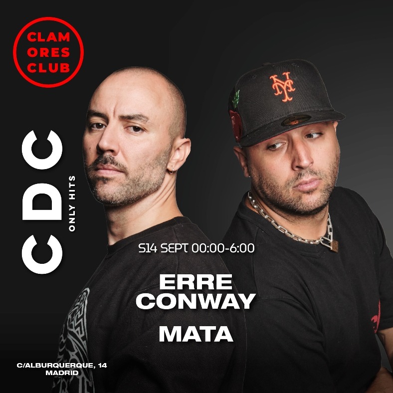 Fotografía promocional de CDC: Clamores Dance Club (Only hits) Erre Conway & Mata