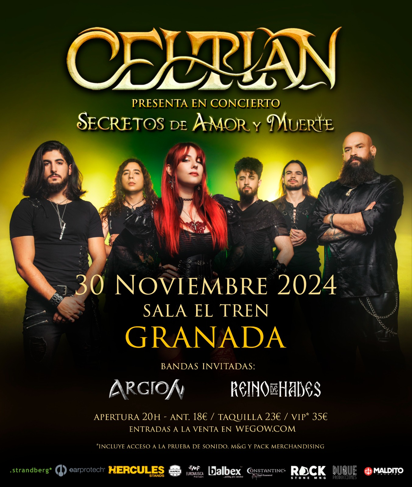 Fotografía promocional de CELTIAN + ARGION + REINO DE HADES EN GRANADA