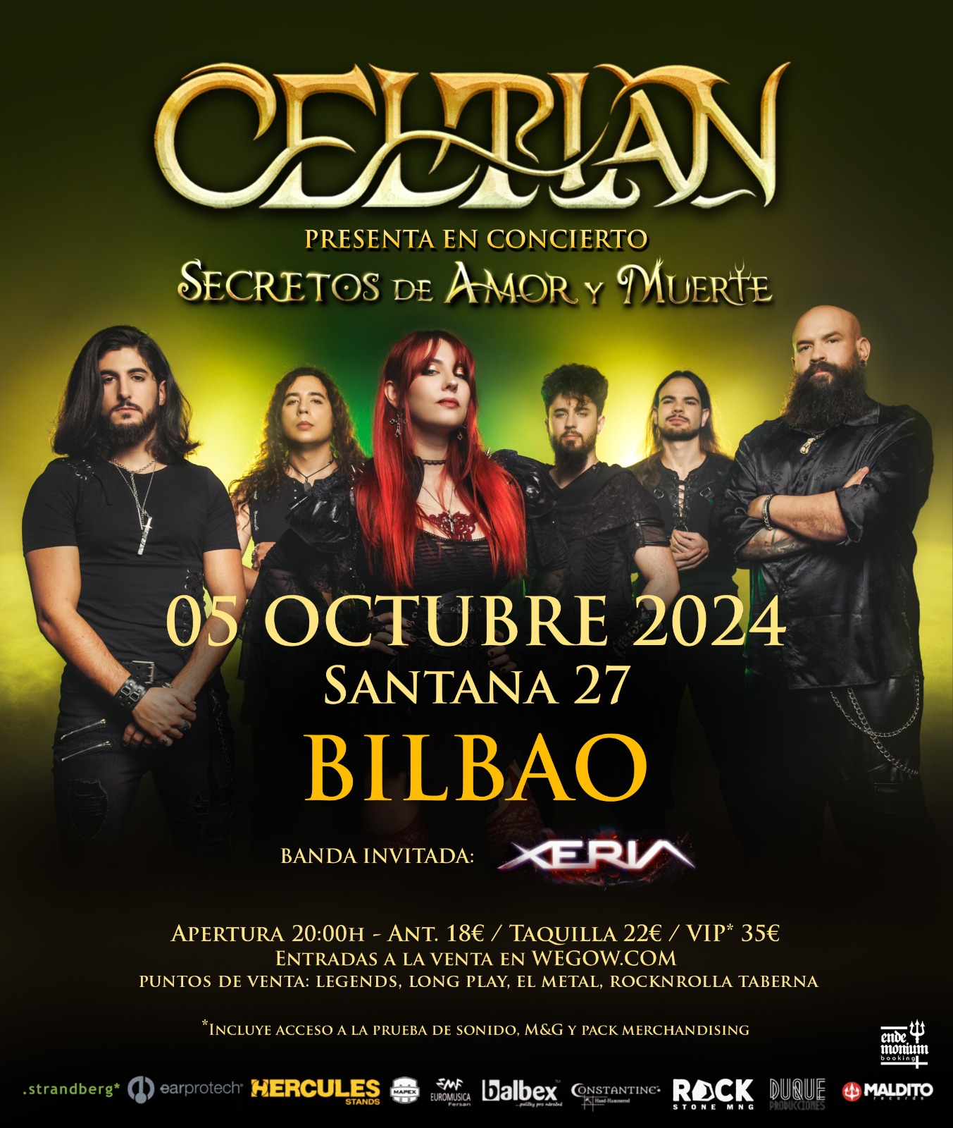 Fotografía promocional de CELTIAN presenta su tercer disco, “Secretos de Amor y Muerte”, en Bilbao