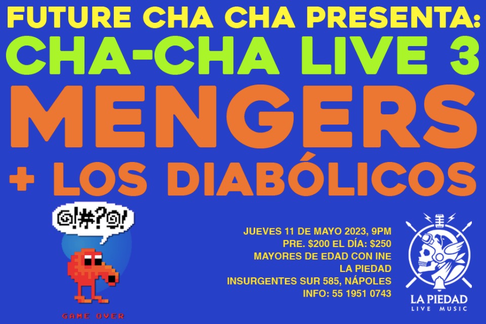 Fotografía promocional de Cha Cha Live 3 en la Piedad Live Music