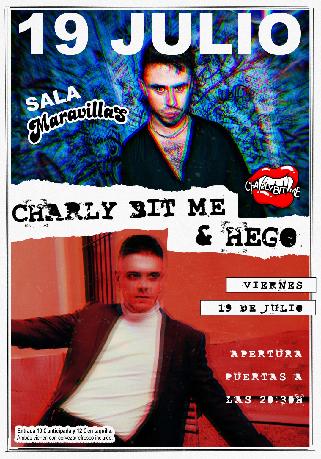 Fotografía promocional de Charly Bit Me + Hego en Maravillas Club
