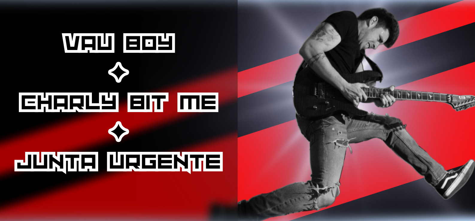 Fotografía promocional de Charly Bit Me + VauBoy + Junta Urgente en Maravillas Club