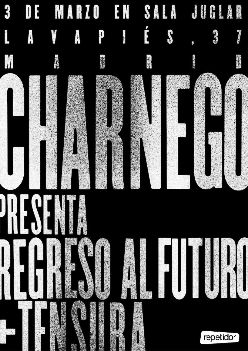 Fotografía promocional de CHARNEGO y TENSURA en Juglar