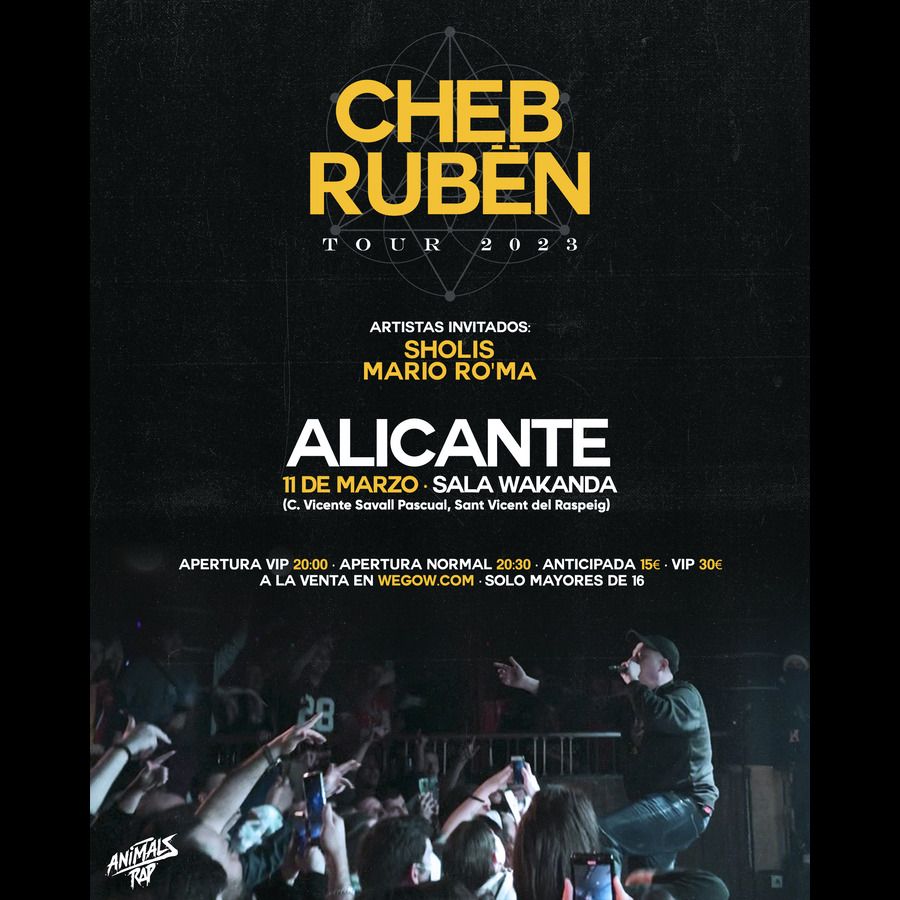 Fotografía promocional de Cheb Ruben Alicante - Sala Wakanda