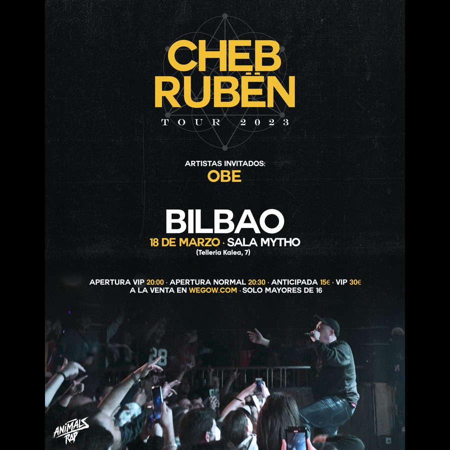 Fotografía promocional de Cheb Ruben en Bilbao - Sala Mytho