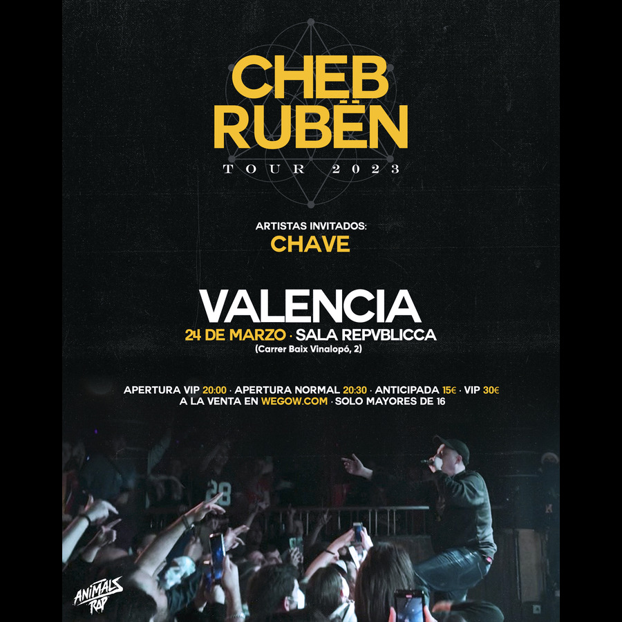 Fotografía promocional de Cheb Ruben en Valencia - Sala Repvblicca