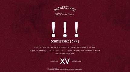 !!! (chk chk chk) + RRUCCULLA en Madrid | 981heritage