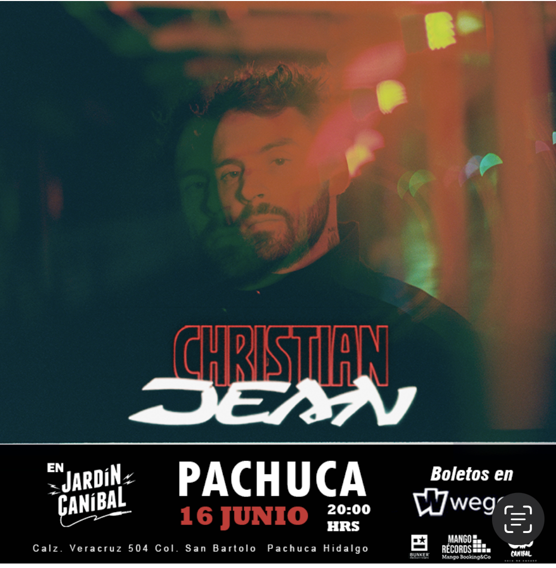 Fotografía promocional de Christian Jean en Pachuca