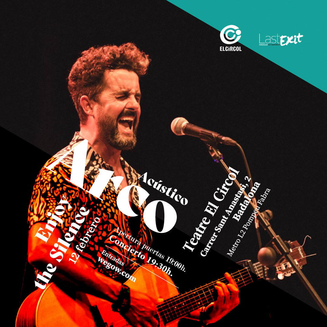 Fotografía promocional de Ciclo Enjoy the Silence: ARCO (acústico) en Teatre Círcol de Badalona