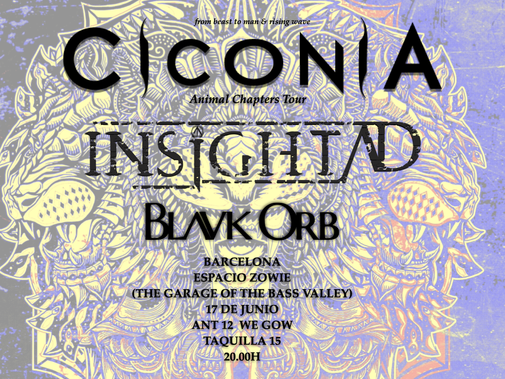 Fotografía promocional de CICONIA + INSIGHT AFTER DOOMSDAY + BLAVK ORB EN BARCELONA