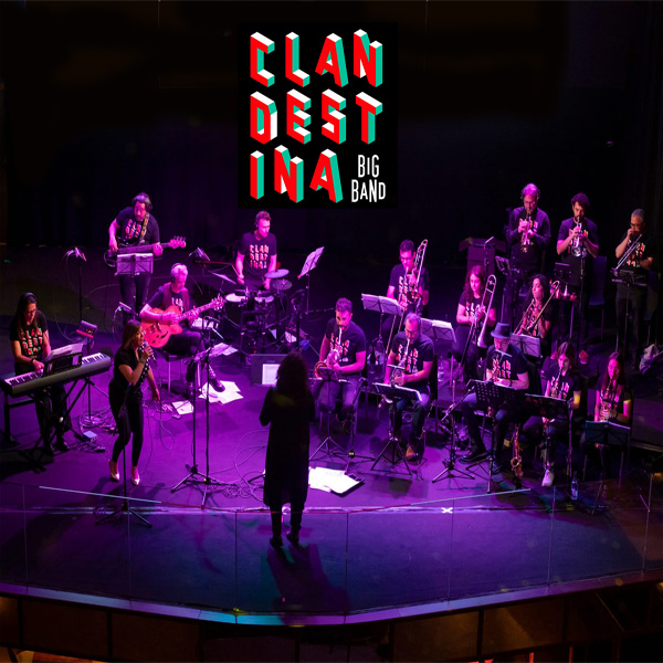 Fotografía promocional de Clandestina Big Band en Madrid