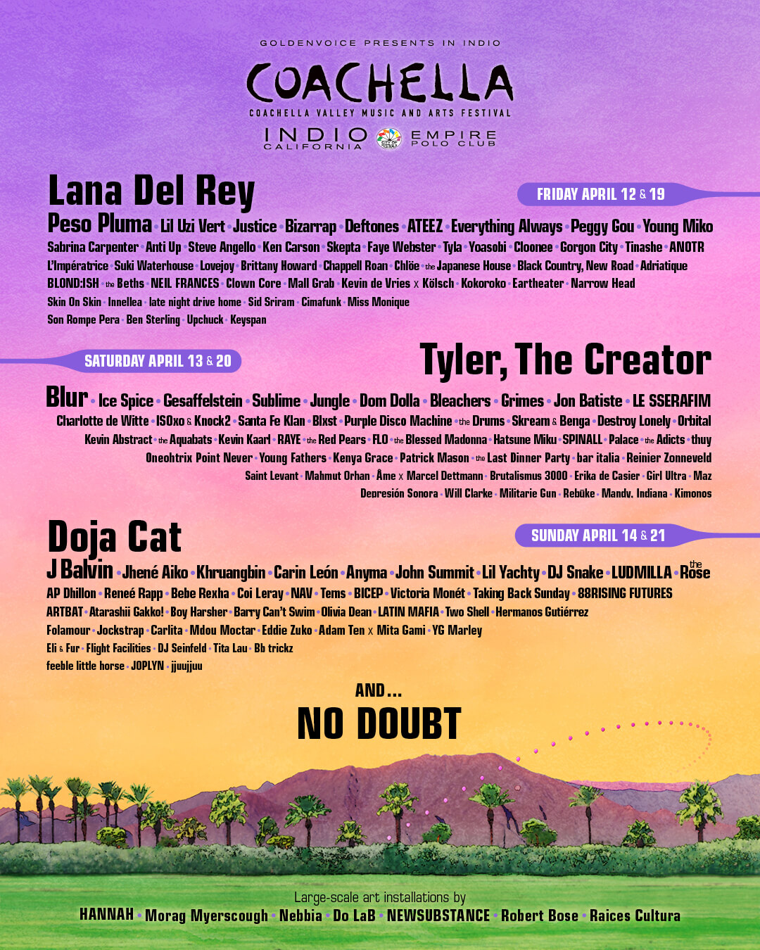 FotografÃa promocional de Coachella 2024