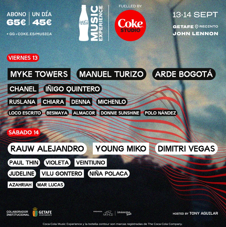 COCACOLA MUSIC EXPERIENCE 2024 Entradas en Wegow