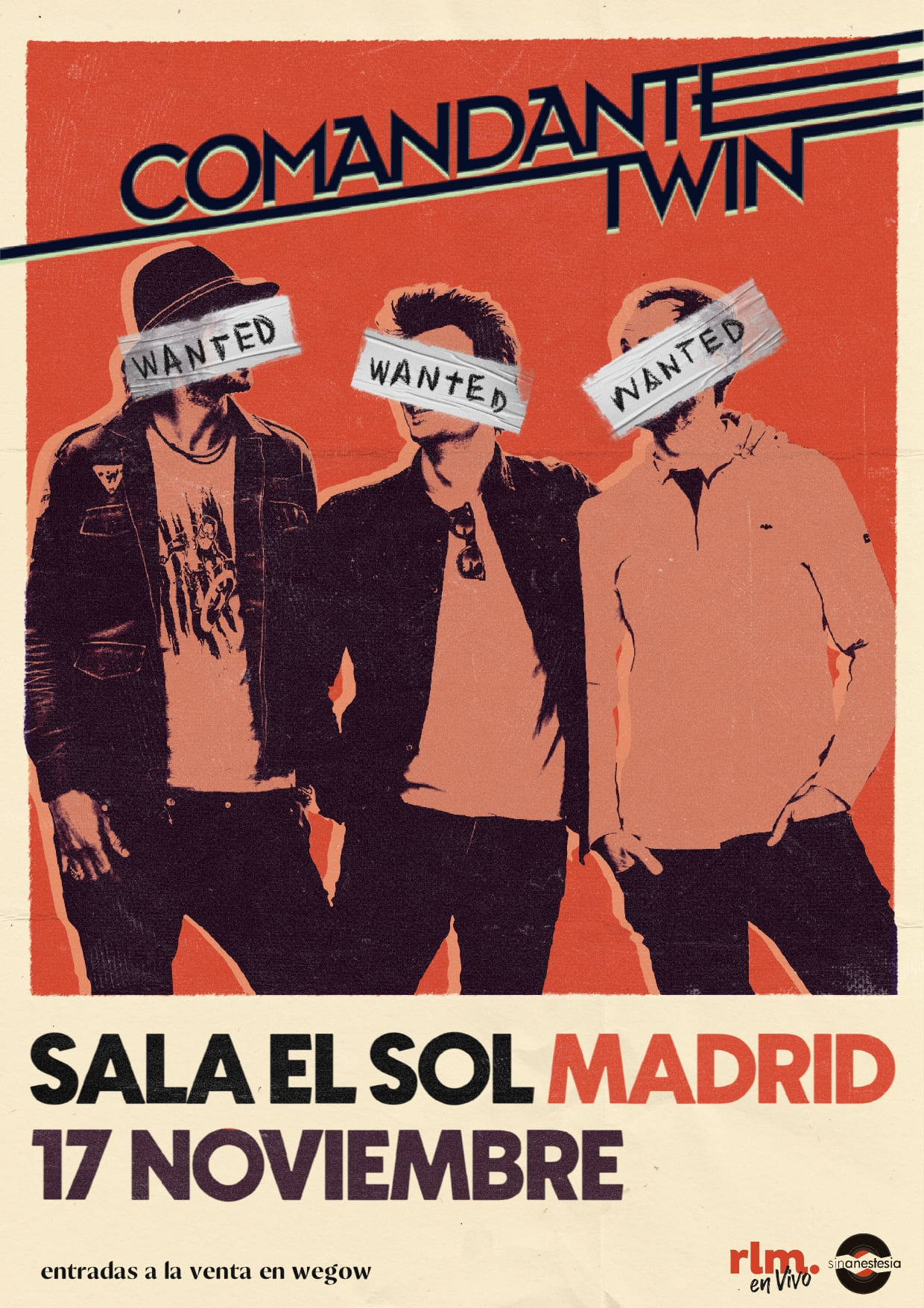 Fotografía promocional de Comandante Twin en Madrid