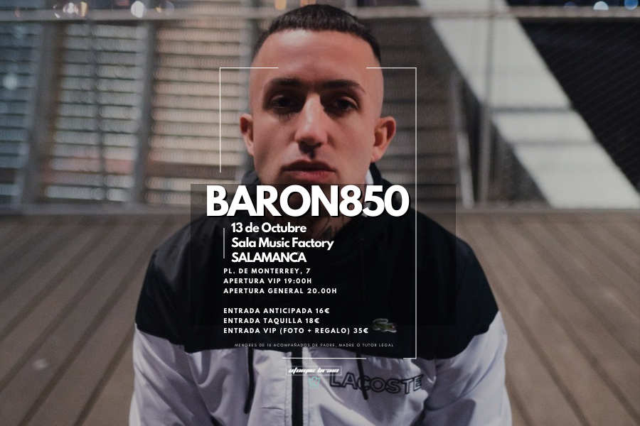Fotografía promocional de Concierto BARON850 en Salamanca