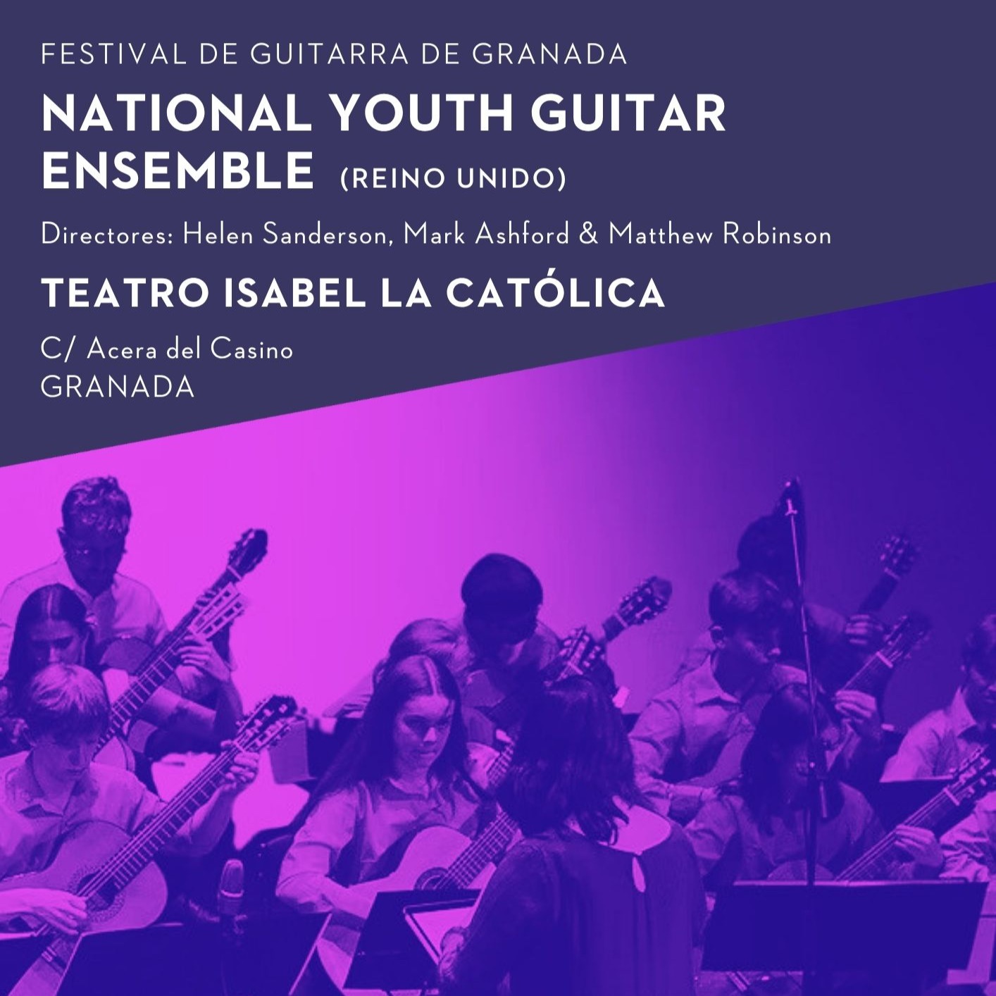 Fotografía promocional de Concierto Benéfico | NATIONAL YOUTH GUITAR ENSEMBLE