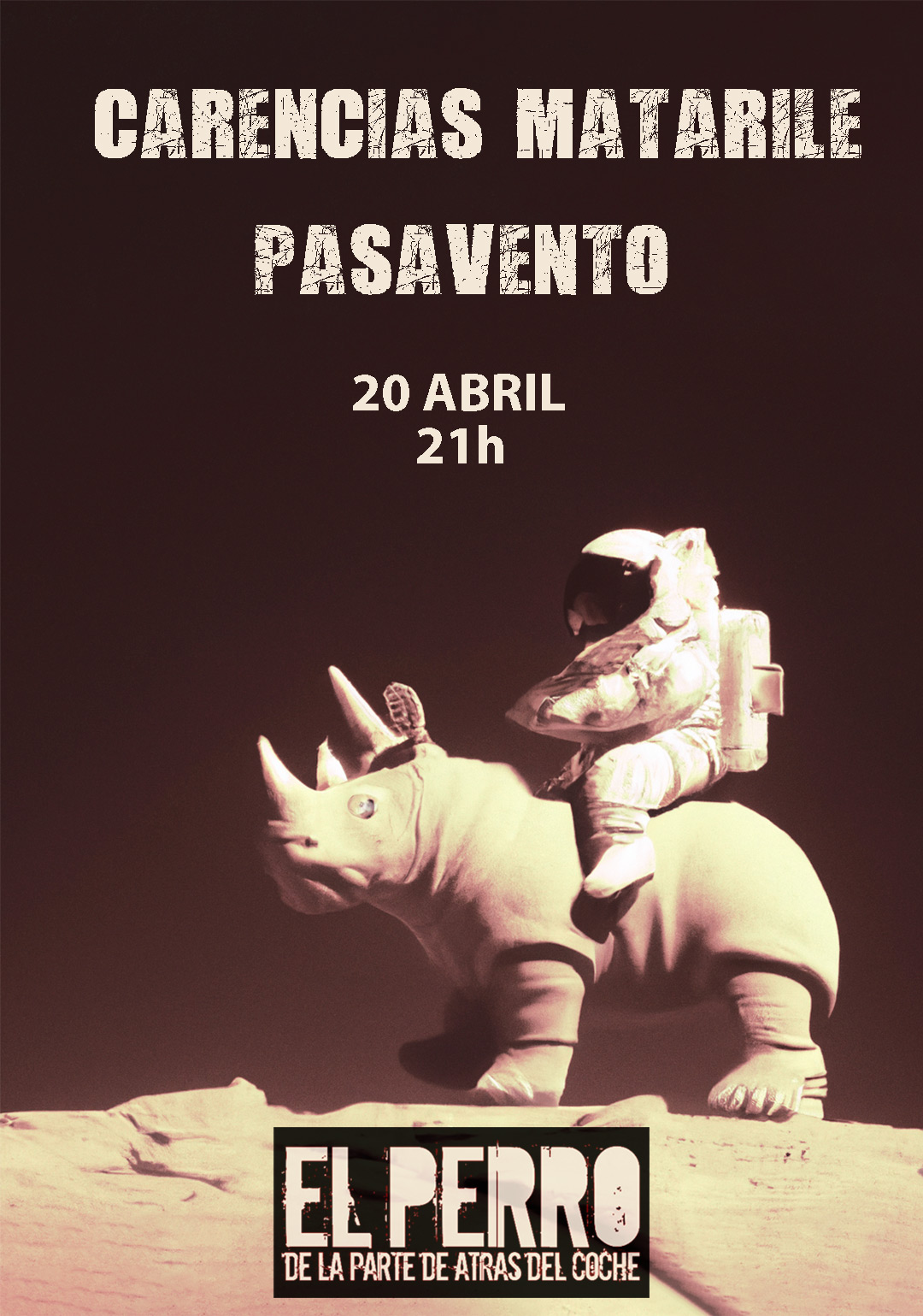 Fotografía promocional de Concierto Carencias Matarile + Pasavento