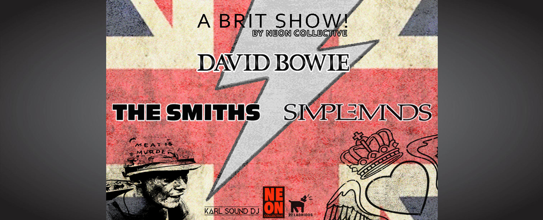 Fotografía promocional de Concierto David Bowie, The Smiths & Simple Minds by Neon Collective en Murcia