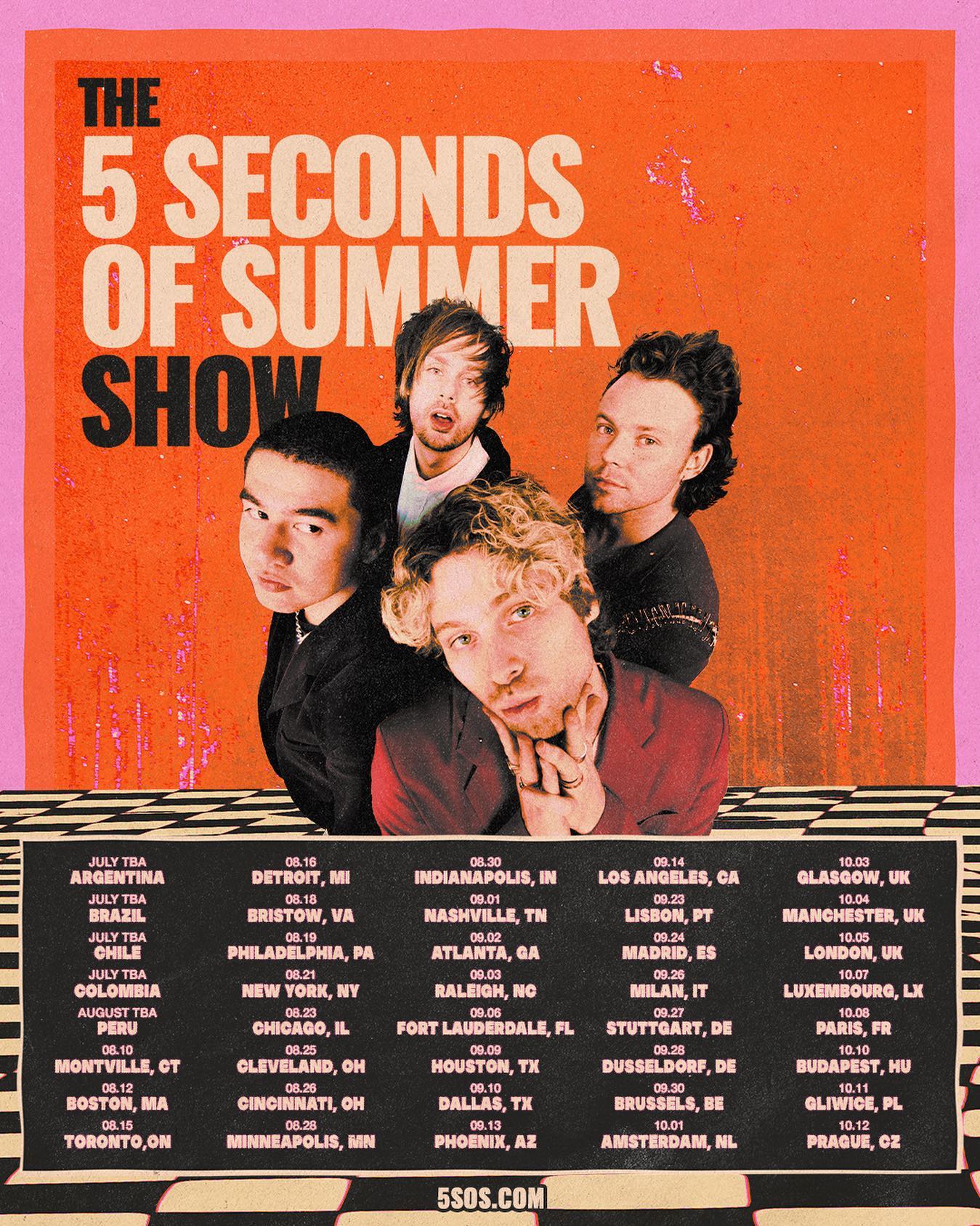 Promofoto von Concierto de 5 Seconds of Summer en Dusseldorf.