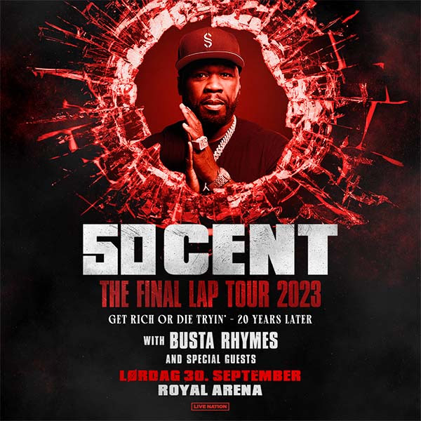 Promofoto von Concierto de 50 Cent en Copenhagen.