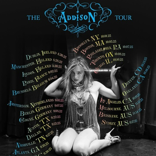 Promofoto von Concierto de Addison Rae en Berlín.