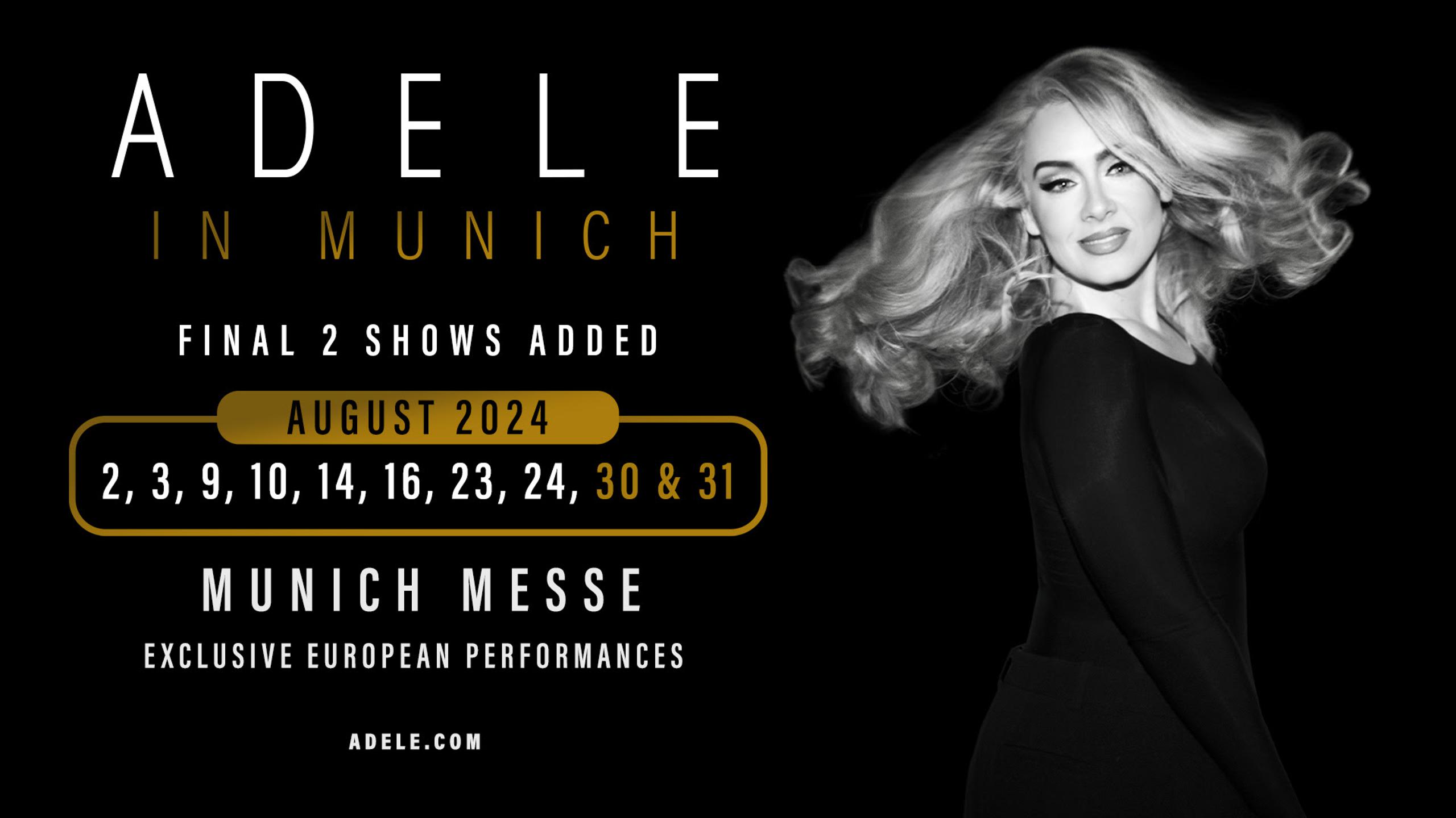 Tudo o que você precisa saber para garantir os ingressos para os shows da  Adele em Munique em 2024