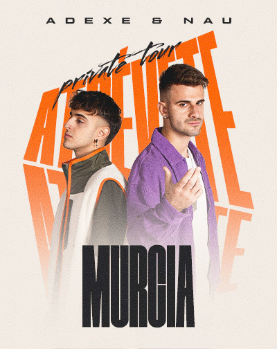 Fotografía promocional de Concierto de Adexe & Nau en Murcia