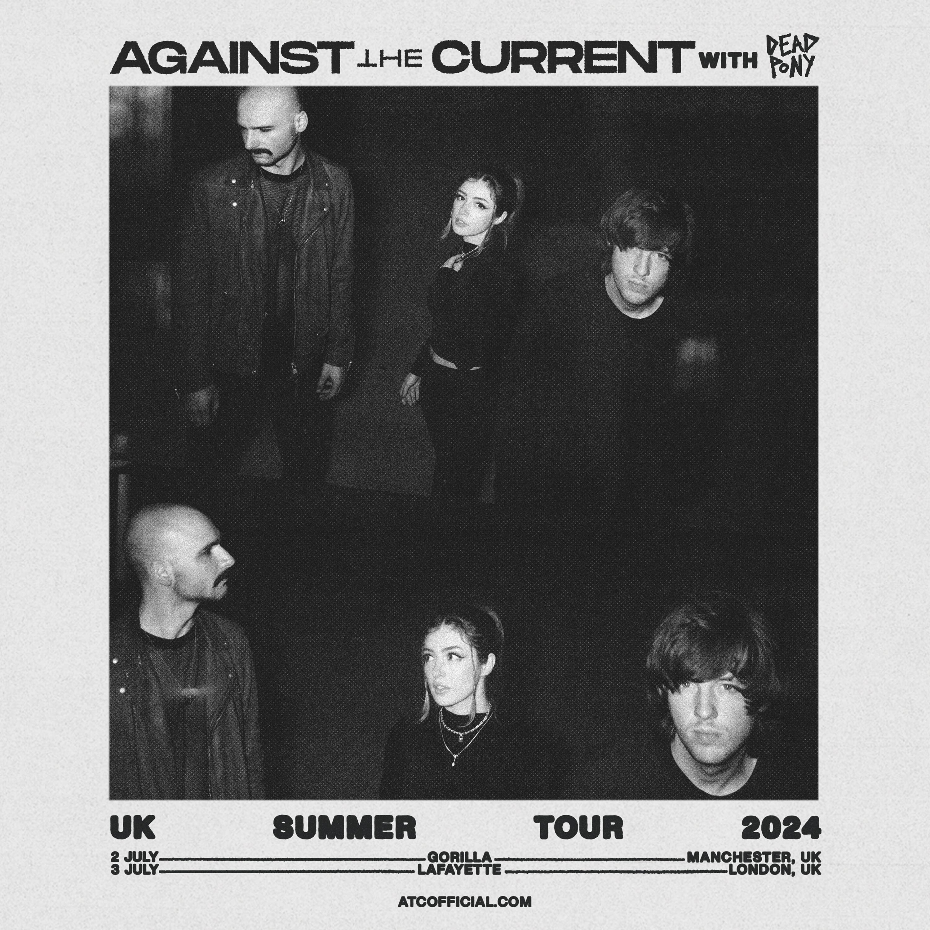 Promotional photograph of Concierto de Against The Current en Manchester.
