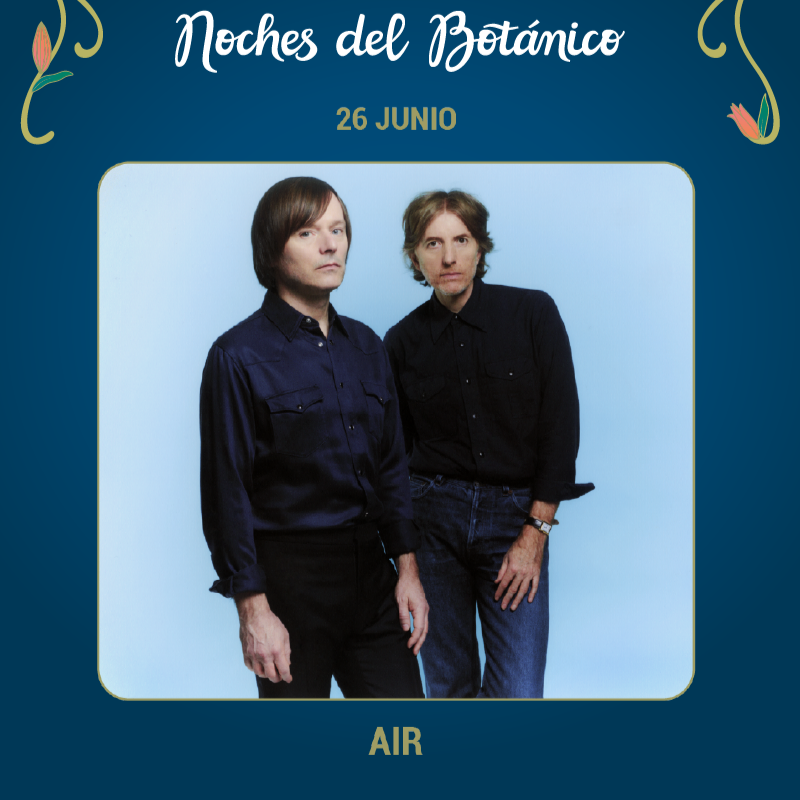 Fotografía promocional de Concierto de AIR en Madrid | Noches del Botánico 2025