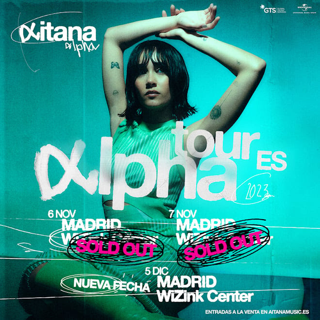 Photographie promotionnelle de Concierto de Aitana en Madrid.