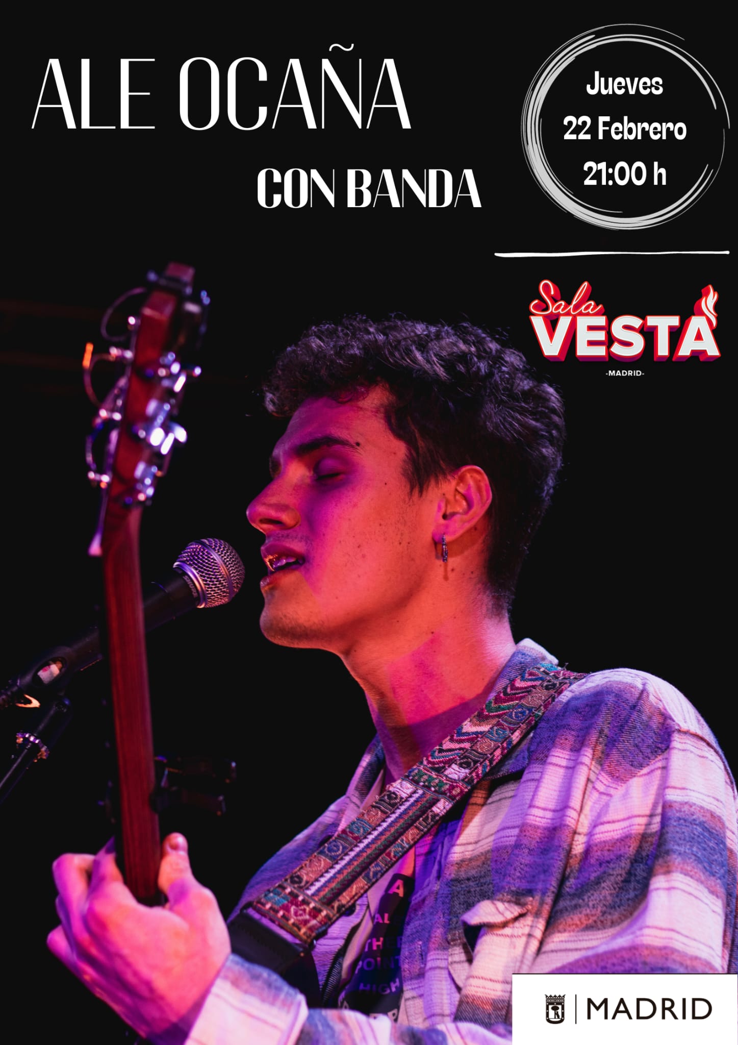 Fotografía promocional de Concierto de Ale Ocaña