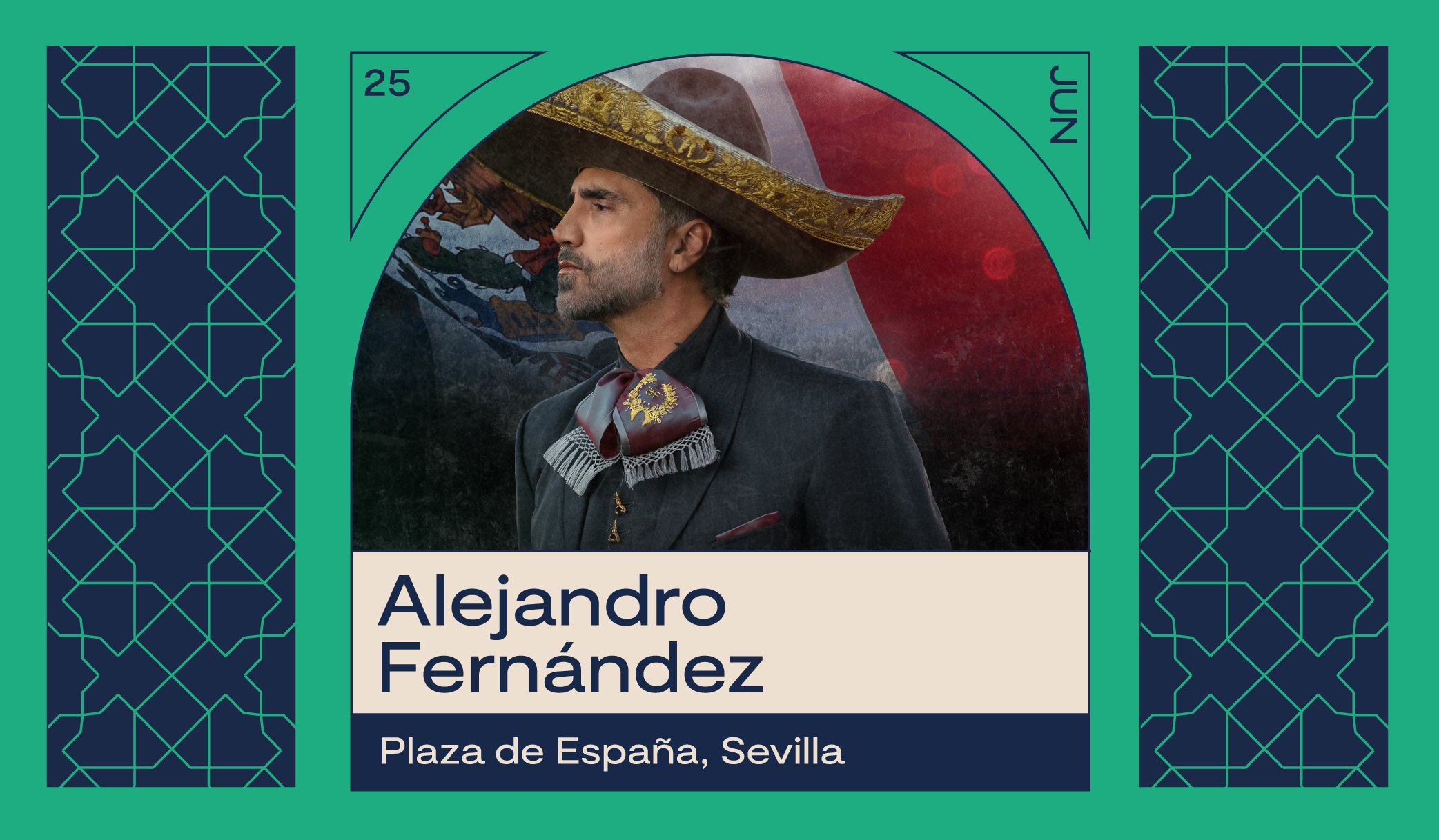 Fotografía promocional de Concierto de Alejandro Fernández en Sevilla | Icónica Sevilla Fest 2023