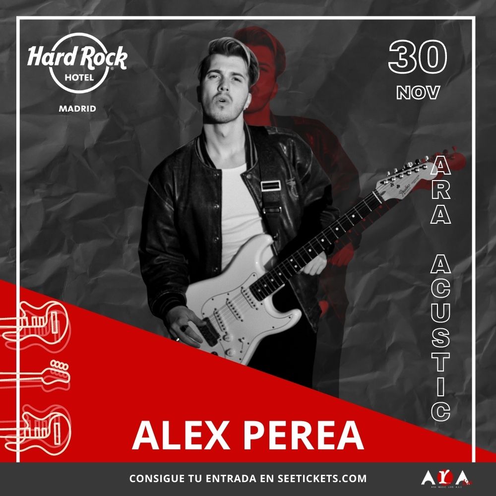 Fotografía promocional de Concierto de Alex Perea en Madrid | Ara Acustic