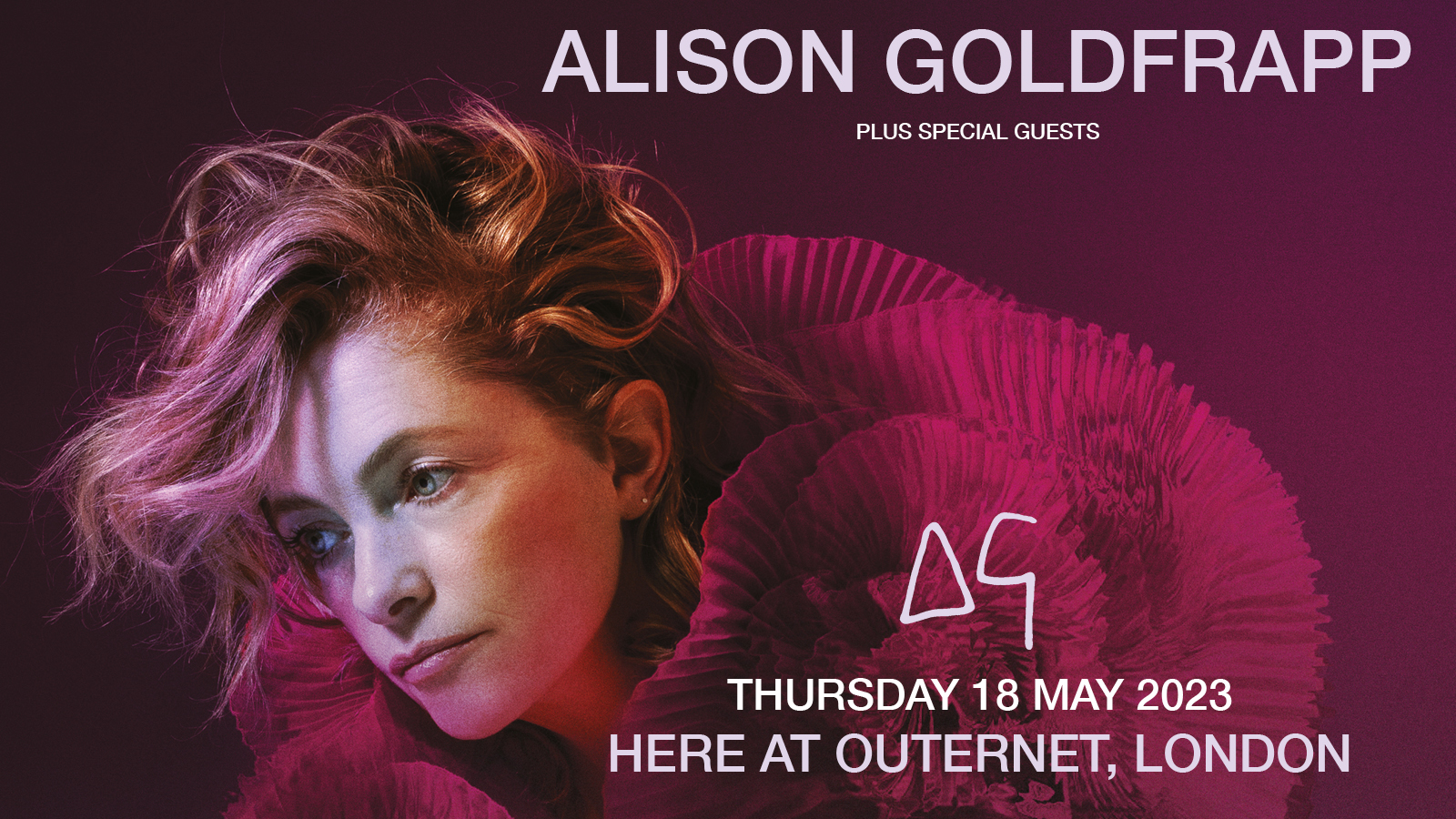 Promotional photograph of Concierto de Alison Goldfrapp en Londres.