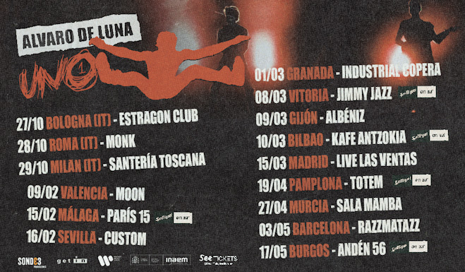 Fotografía promocional de Concierto de Álvaro de Luna en Barcelona