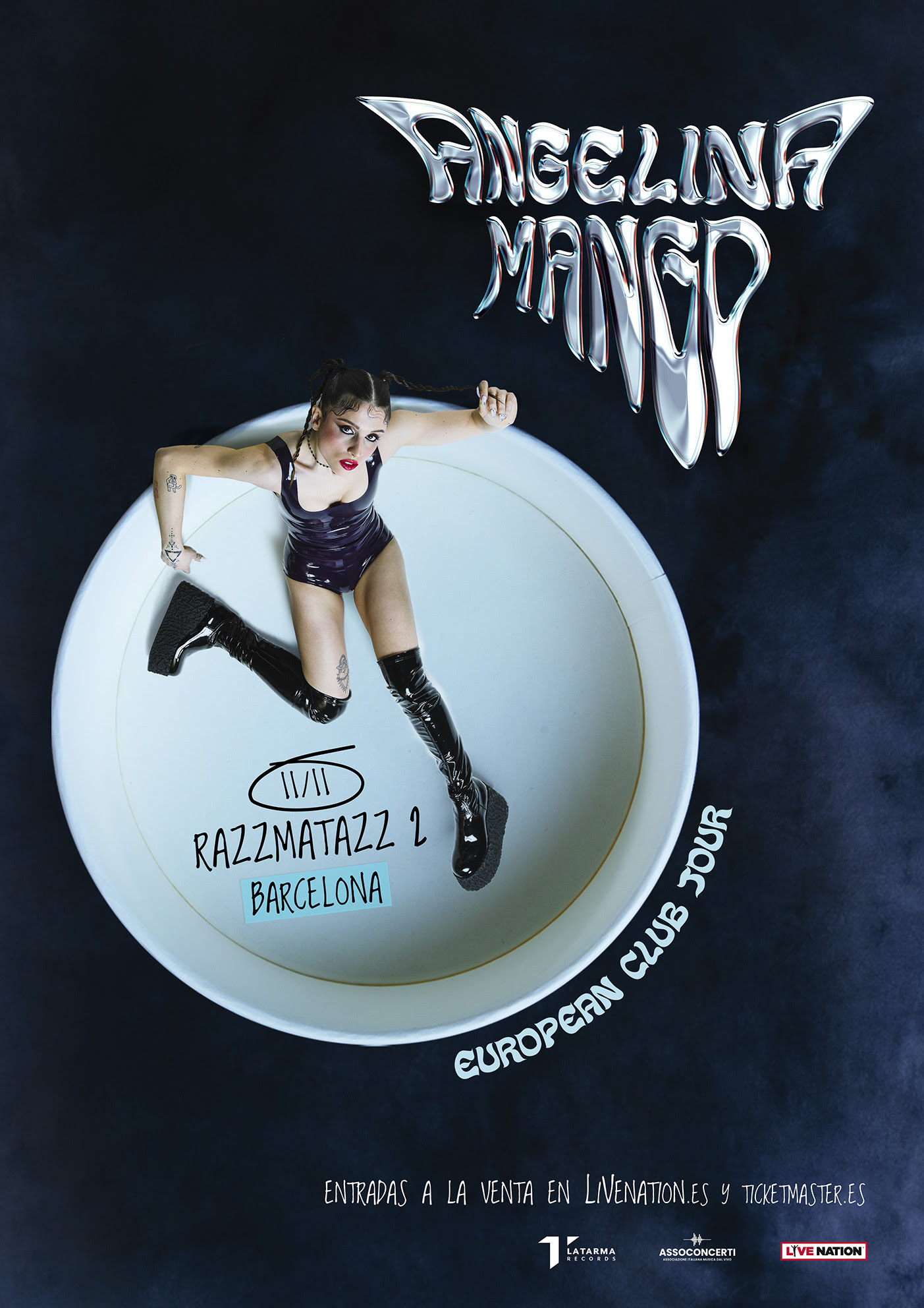 Fotografia promozionale di Concierto de Angelina Mango en Barcelona.